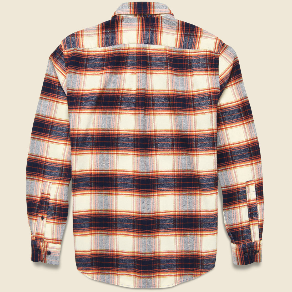 Anonimo Shirt - Cream/Navy - Portuguese Flannel - STAG Provisions - Tops - L/S Woven - Plaid