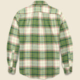 Portland Check Shirt - Cream/Green - Portuguese Flannel - STAG Provisions - Tops - L/S Woven - Plaid