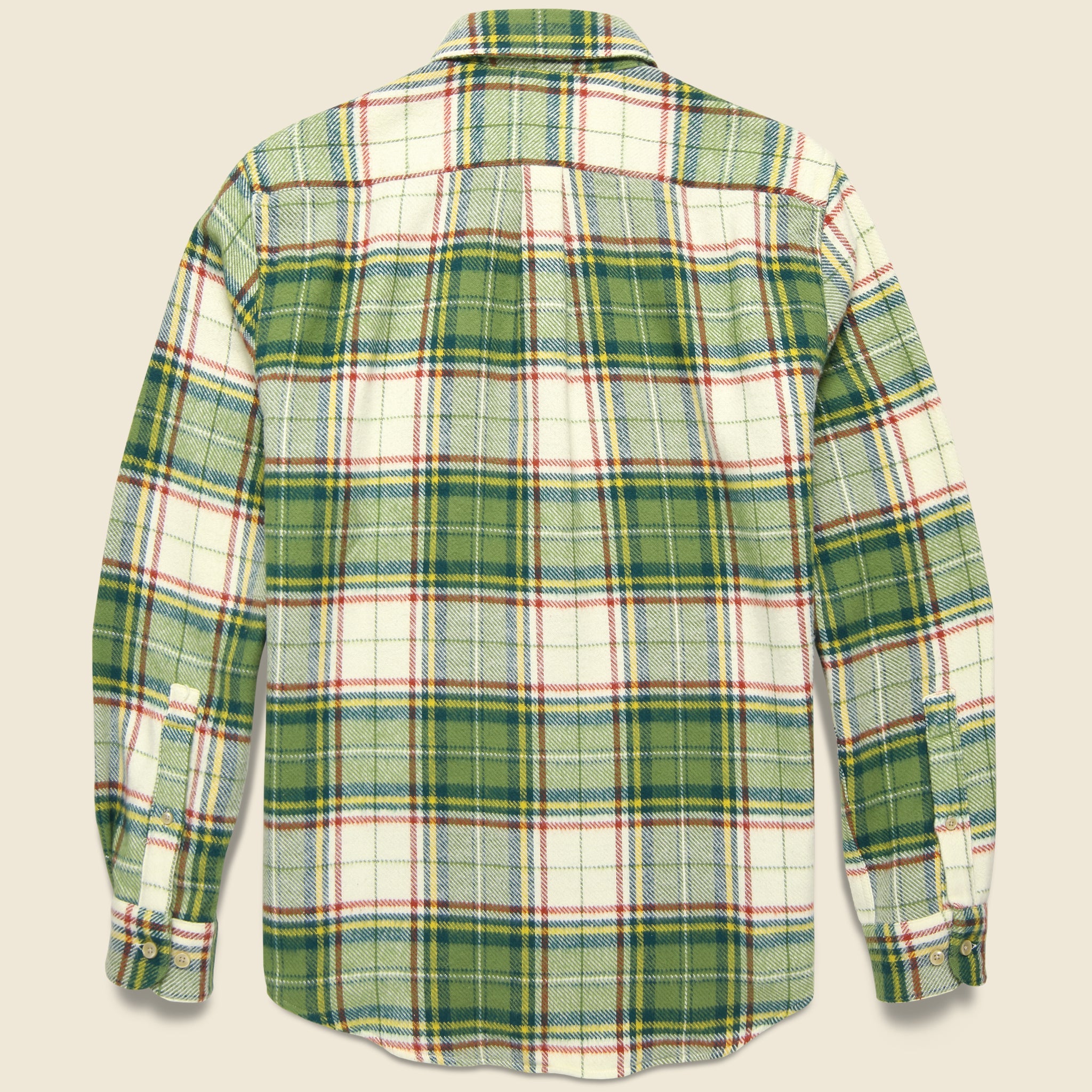 Portland Check Shirt - Cream/Green - Portuguese Flannel - STAG Provisions - Tops - L/S Woven - Plaid