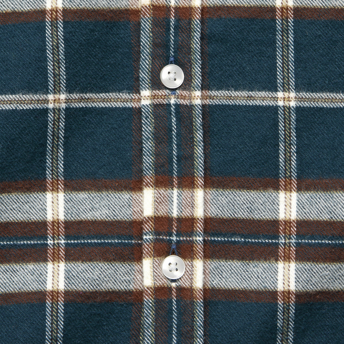Smooth Check Shirt - Blue/Brown - Portuguese Flannel - STAG Provisions - Tops - L/S Woven - Plaid