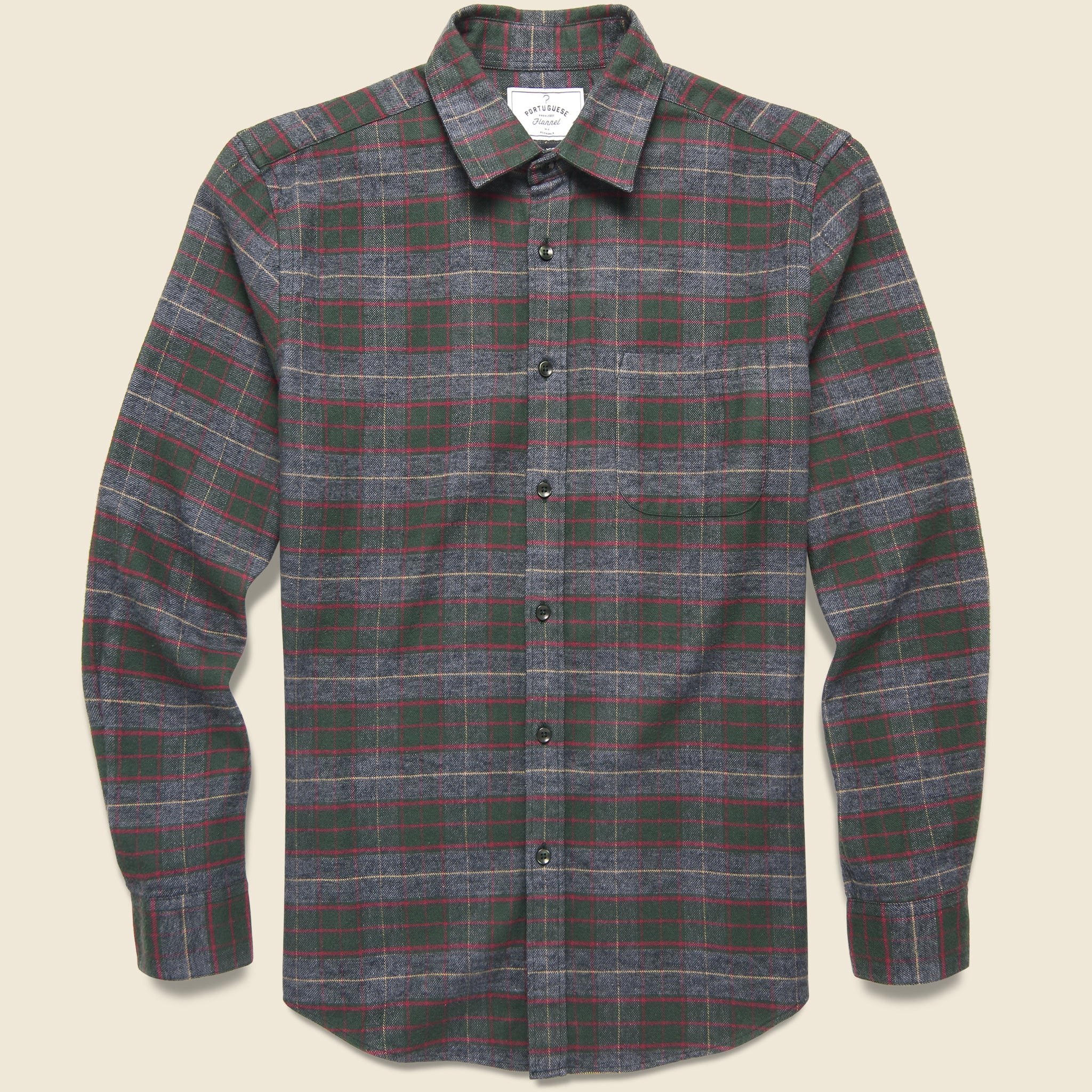 Land Shirt - Green/Grey - Portuguese Flannel - STAG Provisions - Tops - L/S Woven - Plaid