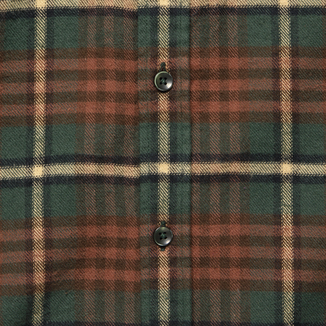 Smog Shirt - Brown/Green - Portuguese Flannel - STAG Provisions - Tops - L/S Woven - Plaid