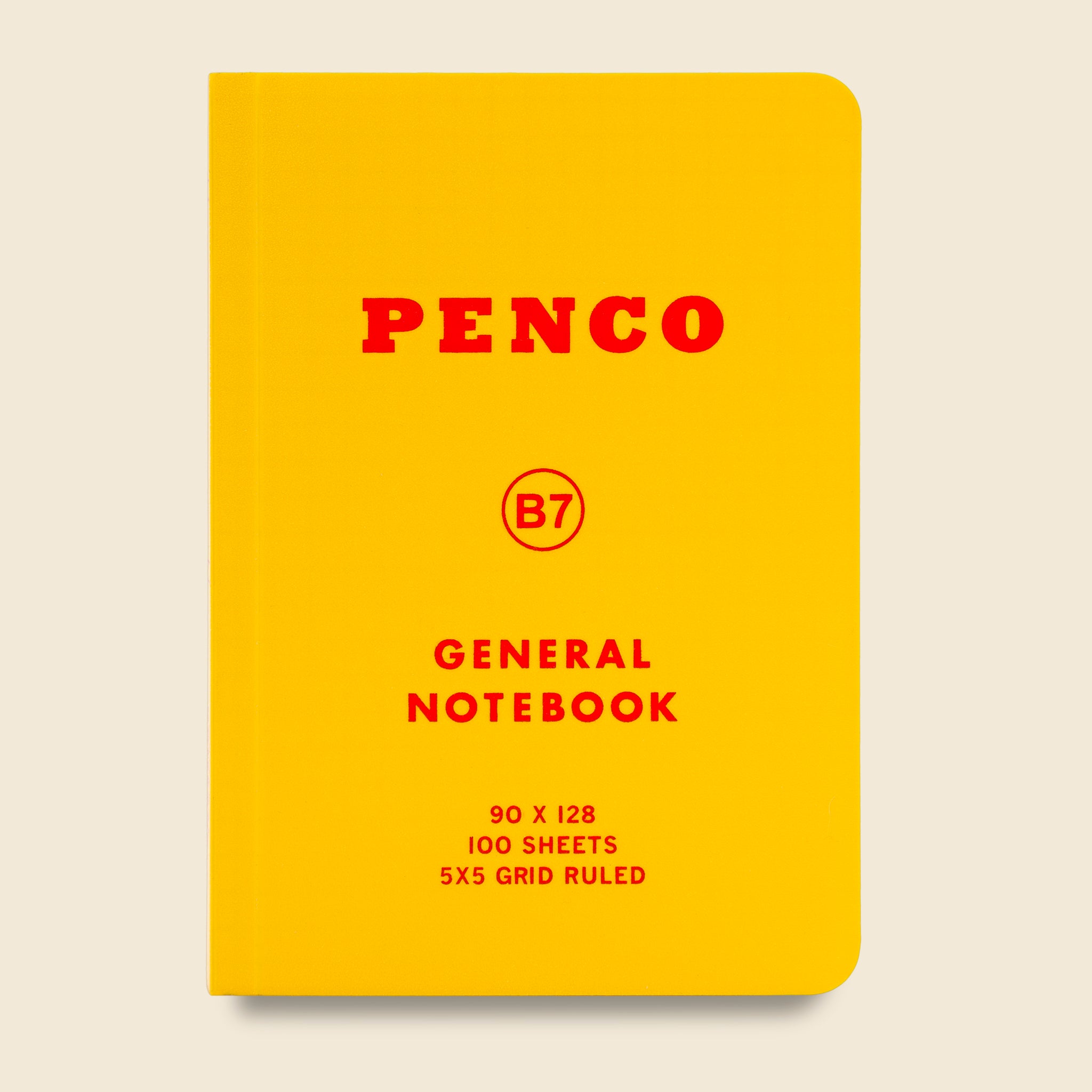 B7 Notebook - Yellow - Paper Goods - STAG Provisions - Gift - Stationery