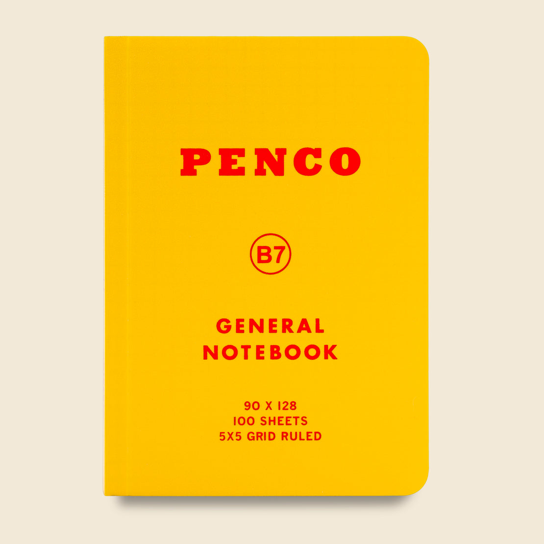 Paper Goods B7 Notebook - Yellow