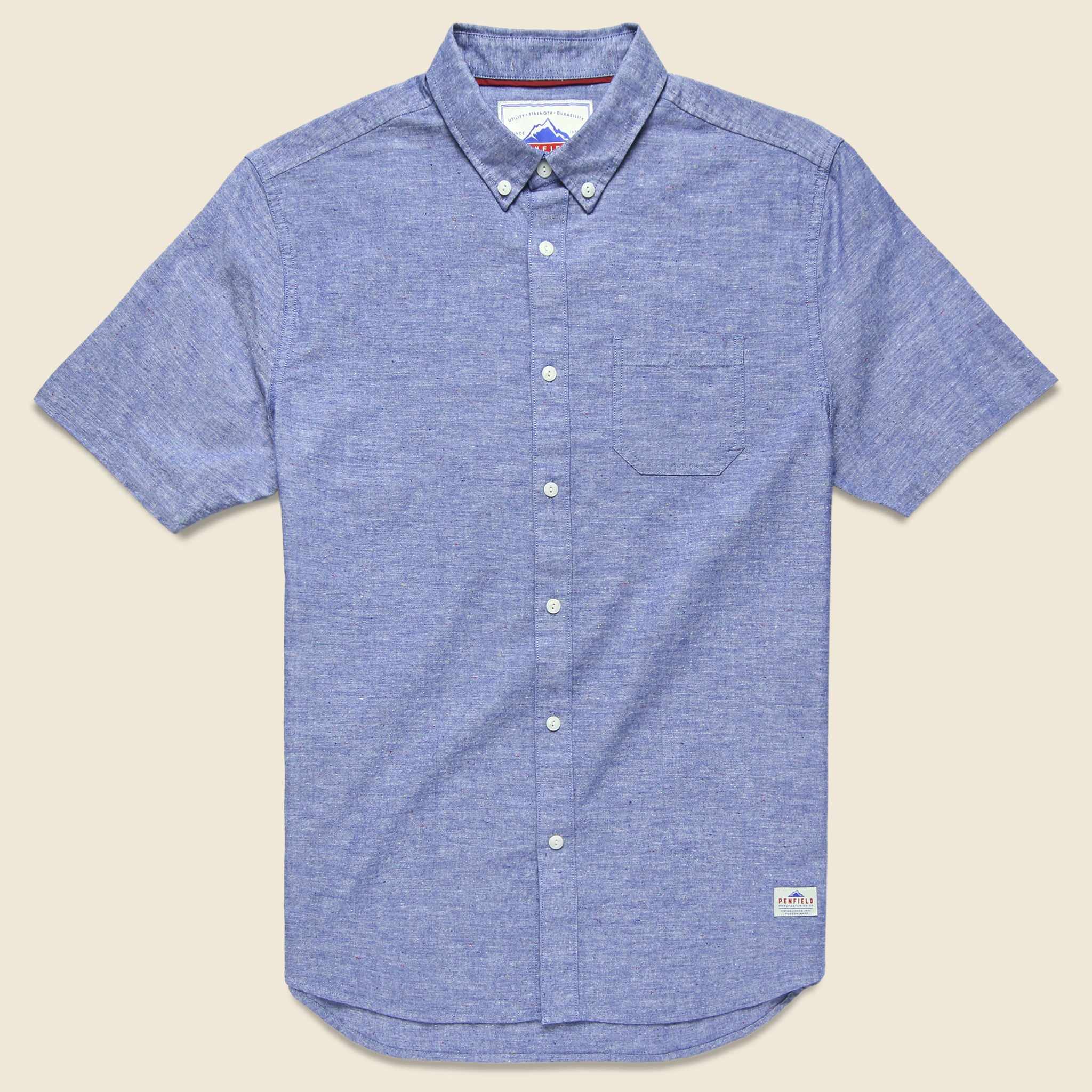 Hadley Shirt - Blue - Penfield - STAG Provisions - Tops - S/S Woven - Solid