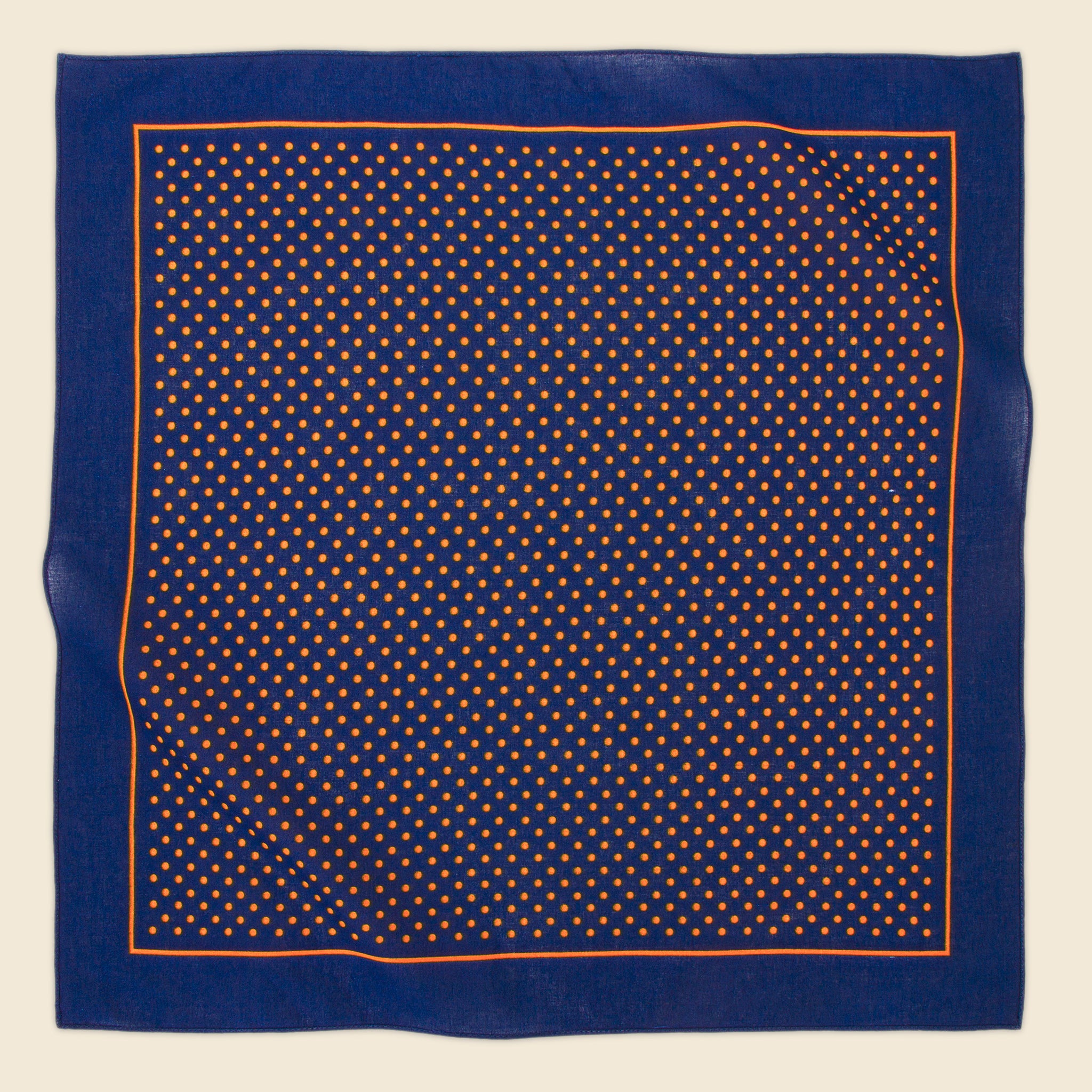 Bandana - Navy Small Gold Dot - Vintage - STAG Provisions - Accessories - Bandanas
