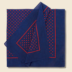 Bandana - Navy Small Red Dot - Vintage - STAG Provisions - Accessories - Bandanas