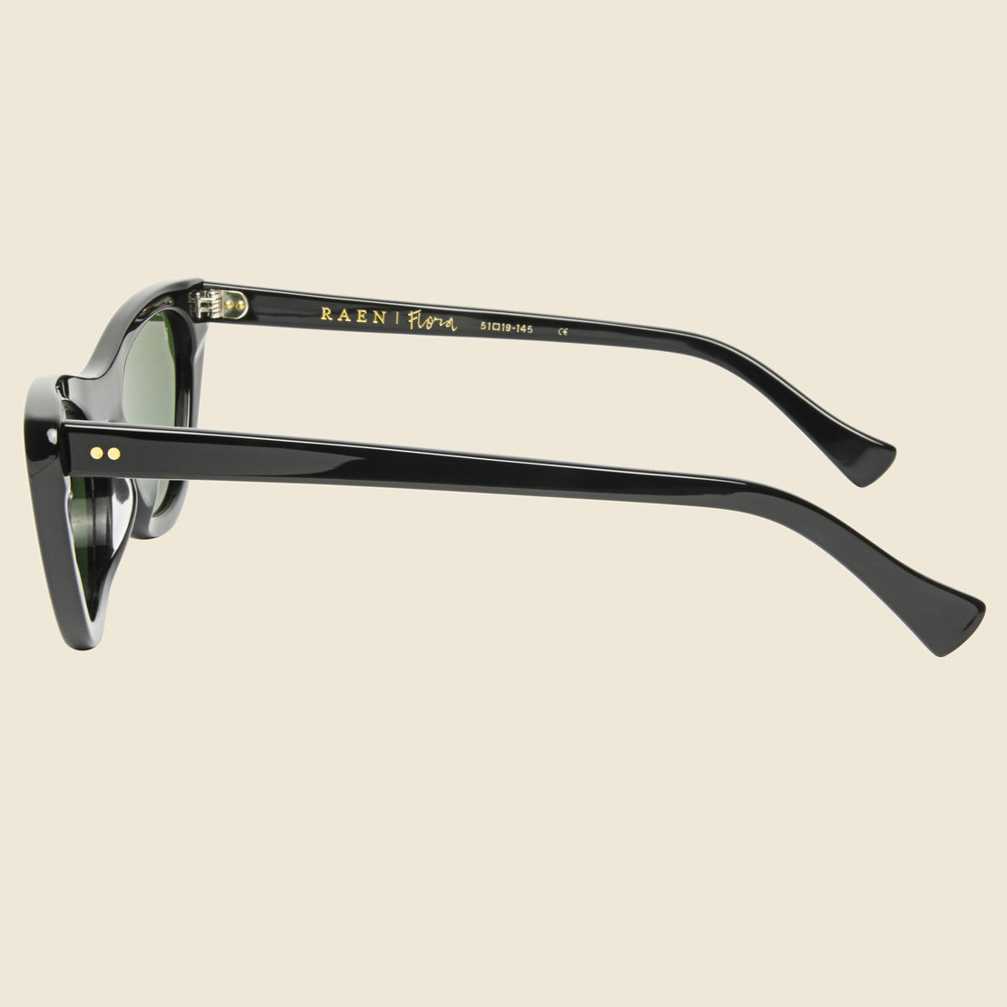 Flora Sunglasses - Black/Bottle Green - Raen - STAG Provisions - W - Accessories - Eyewear