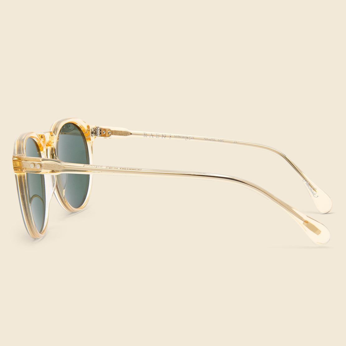 Remmy Sunglasses - Champagne Crystal/Green - Raen - STAG Provisions - W - Accessories - Eyewear