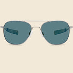 Aviator - Polarized Cobalt/Matte Chrome - Randolph Engineering - STAG Provisions - Accessories - Eyewear