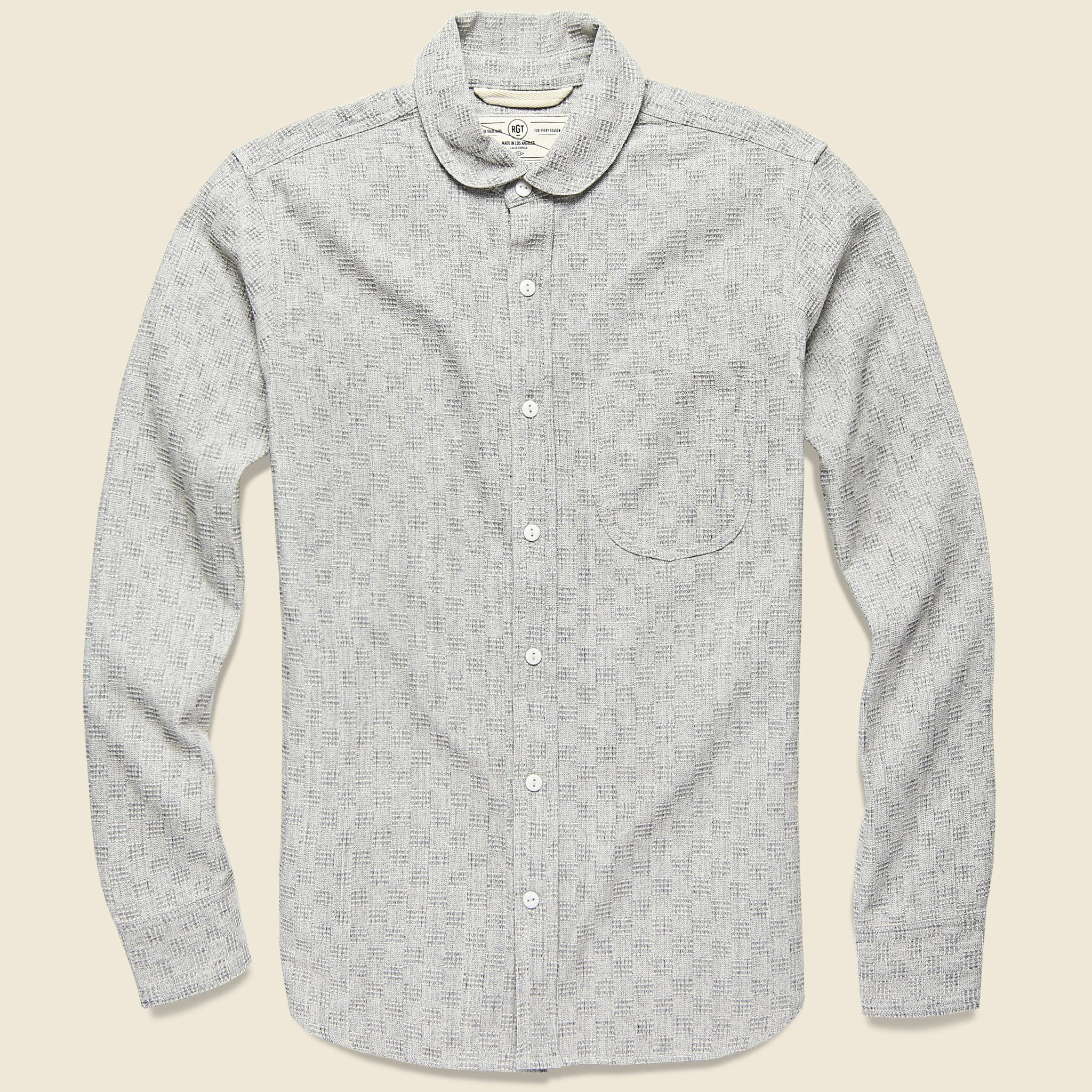 Traveler Shirt - Grey Jacquard - Rogue Territory - STAG Provisions - Tops - L/S Woven - Other Pattern