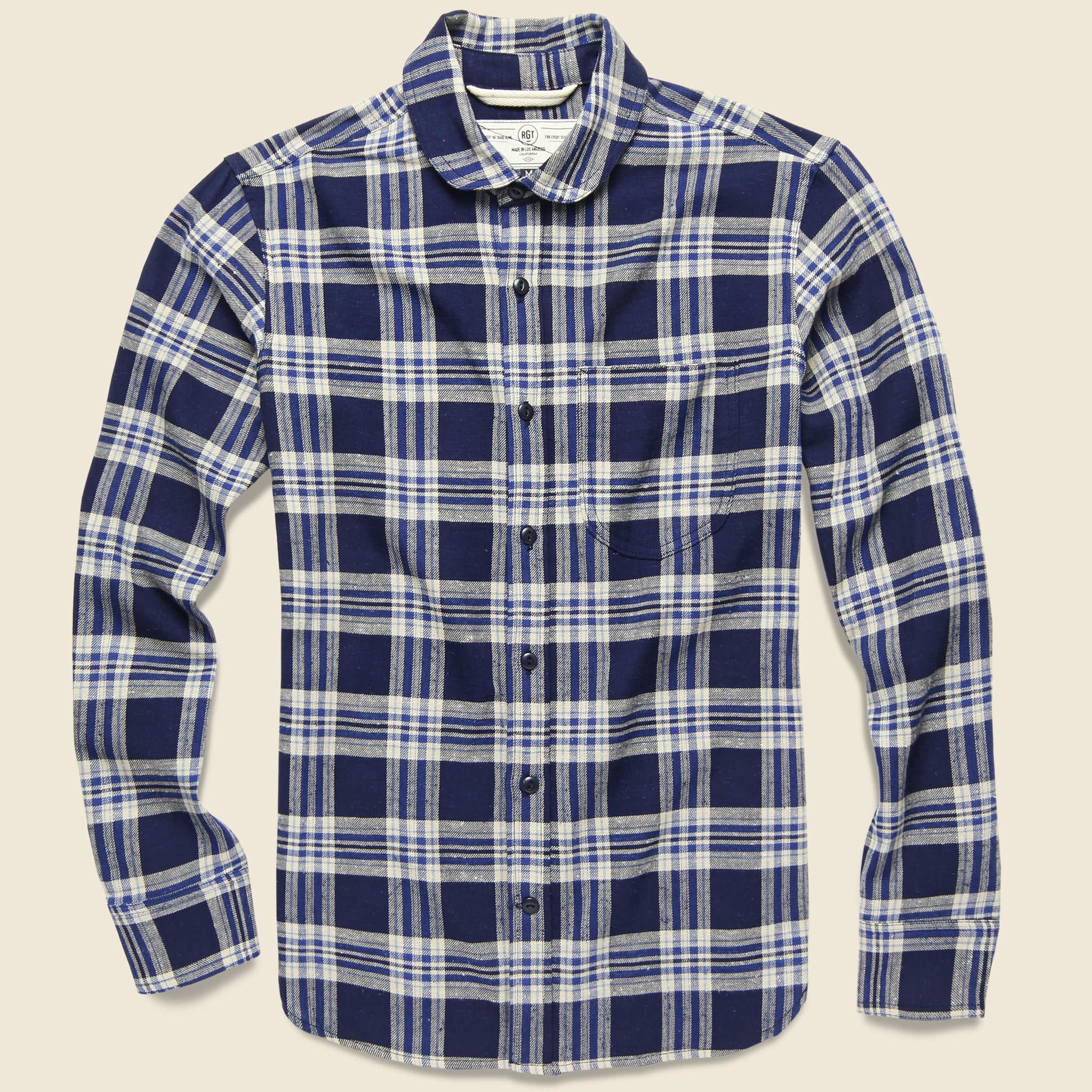 Traveler Shirt - Navy Plaid - Rogue Territory - STAG Provisions - Tops - L/S Woven - Plaid