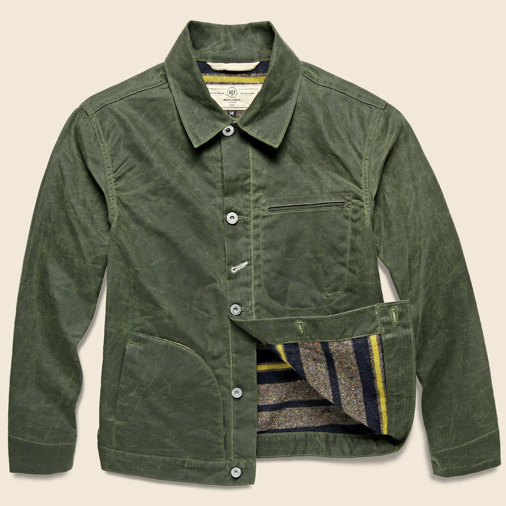 A green jacket