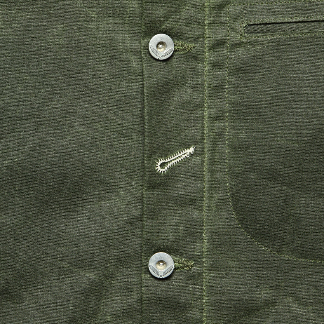 Supply Jacket - Blanket Lined Waxed Olive Ridgeline