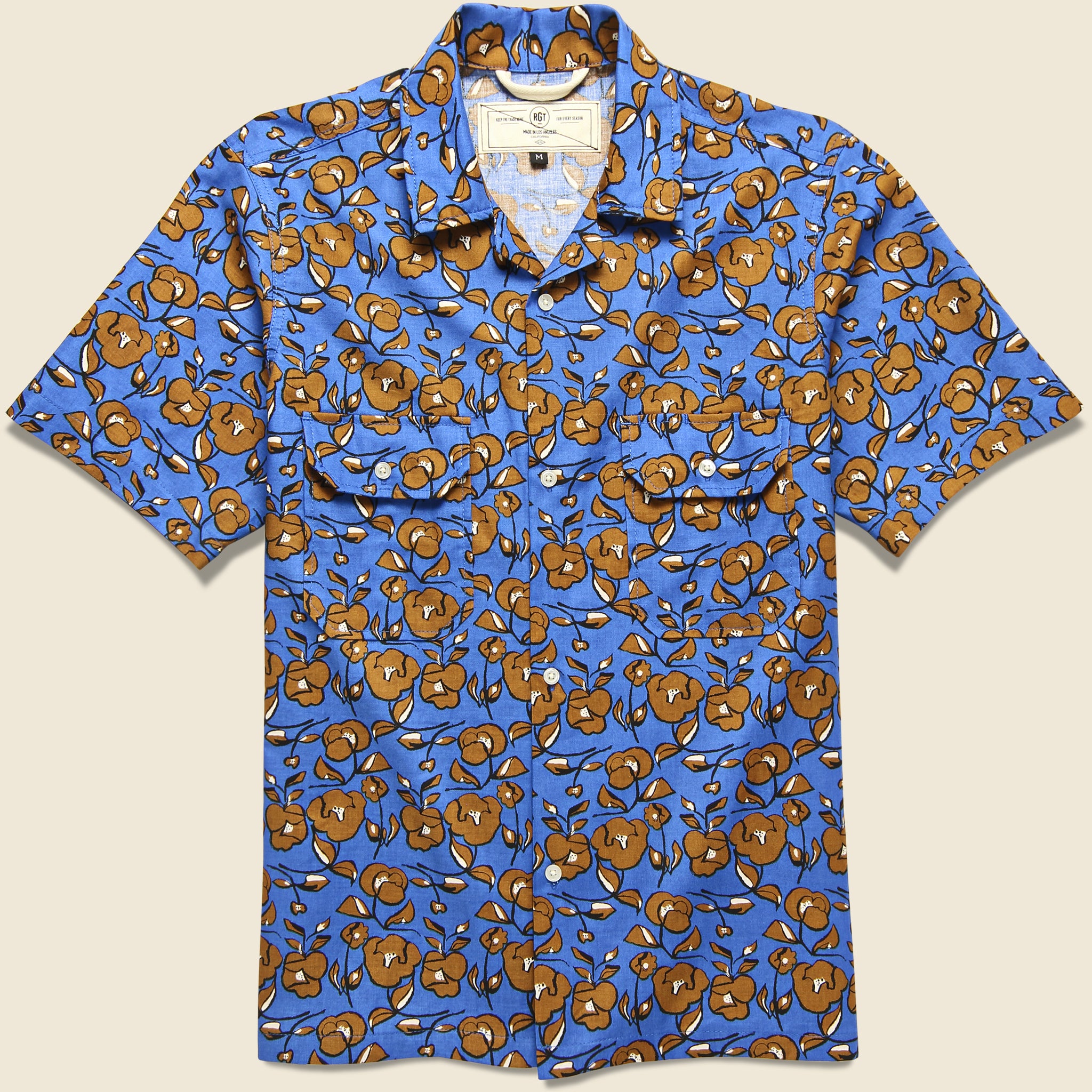 Infantry Shirt - Blue Floral - Rogue Territory - STAG Provisions - Tops - S/S Woven - Floral
