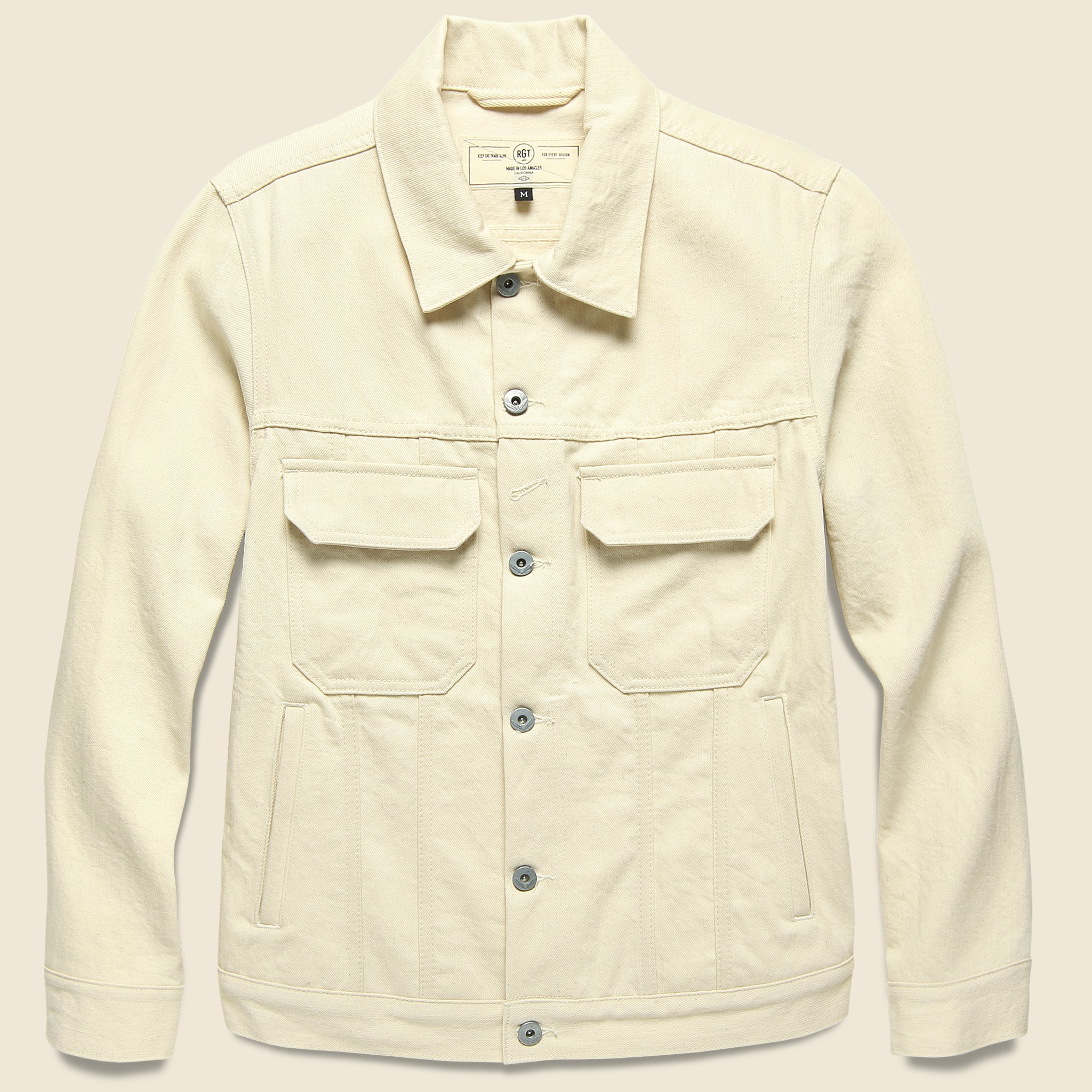 Cruiser Jacket - Ecru Denim - Rogue Territory - STAG Provisions - Outerwear - Coat / Jacket