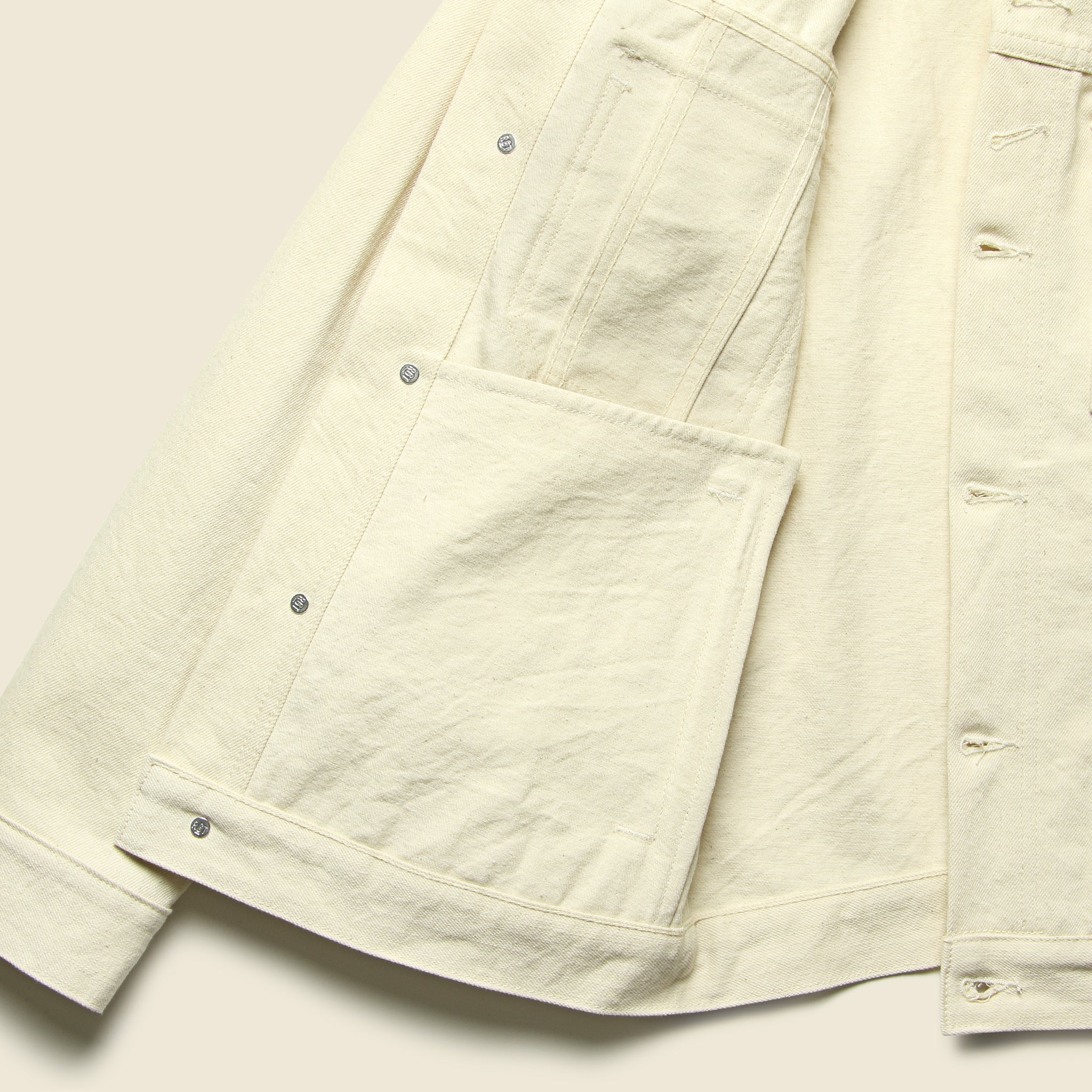 Cruiser Jacket - Ecru Denim - Rogue Territory - STAG Provisions - Outerwear - Coat / Jacket