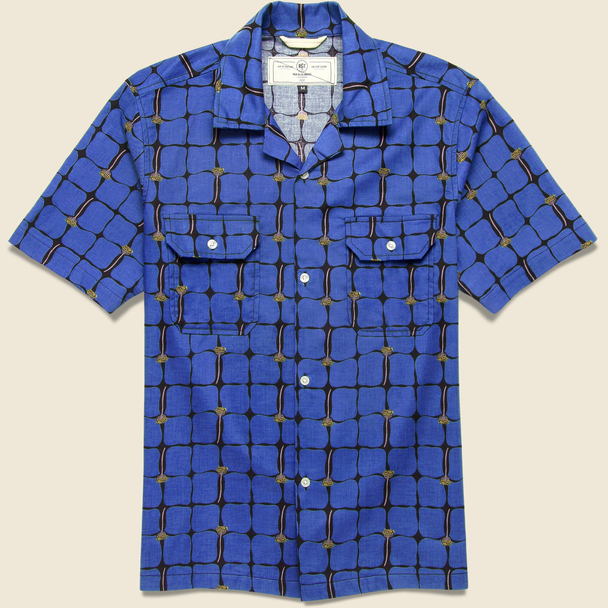 Infantry Shirt - Blue Lotus - Rogue Territory - STAG Provisions - Tops - S/S Woven - Floral