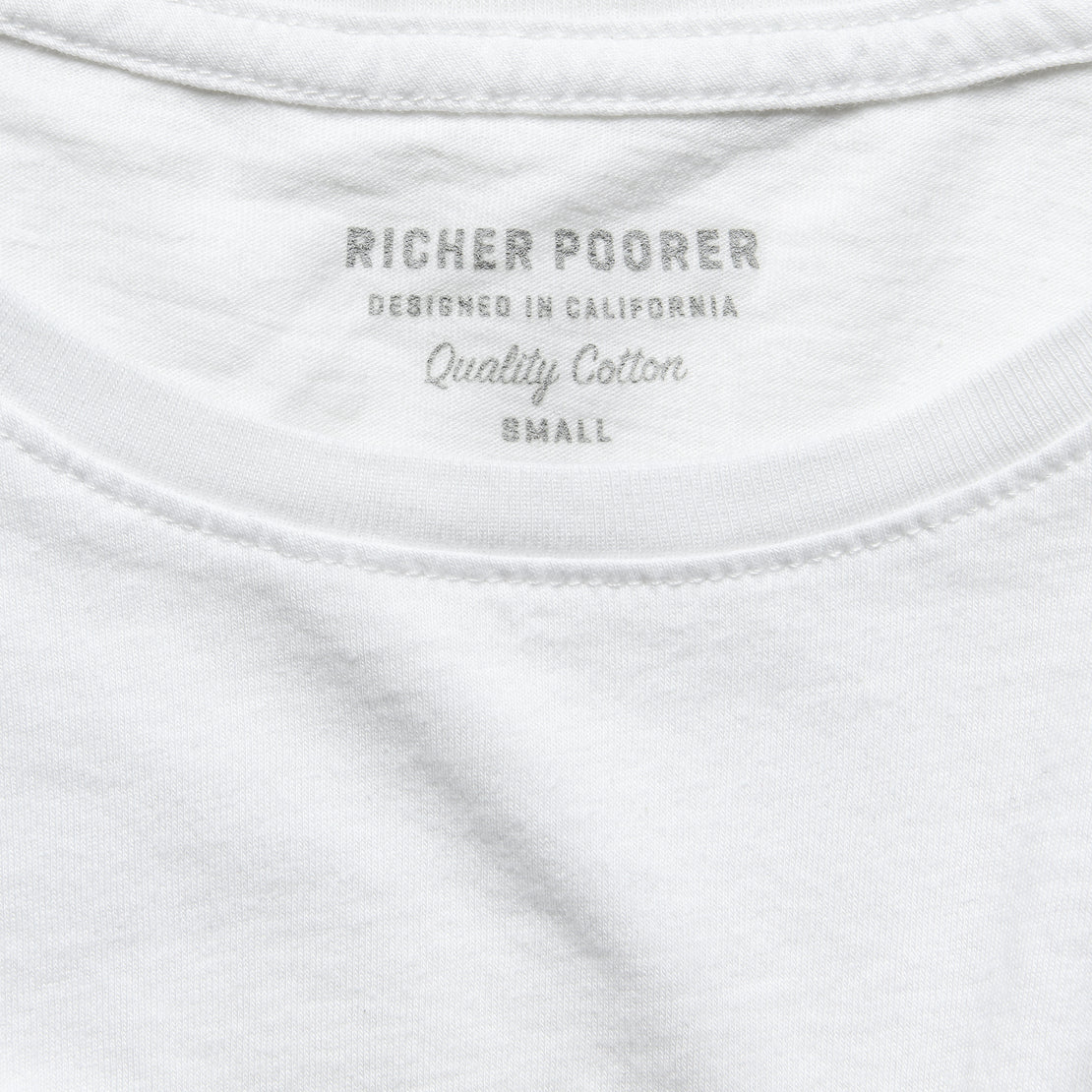 Long Sleeve Cropped Tee - White - Richer Poorer - STAG Provisions - W - Tops - L/S Knit