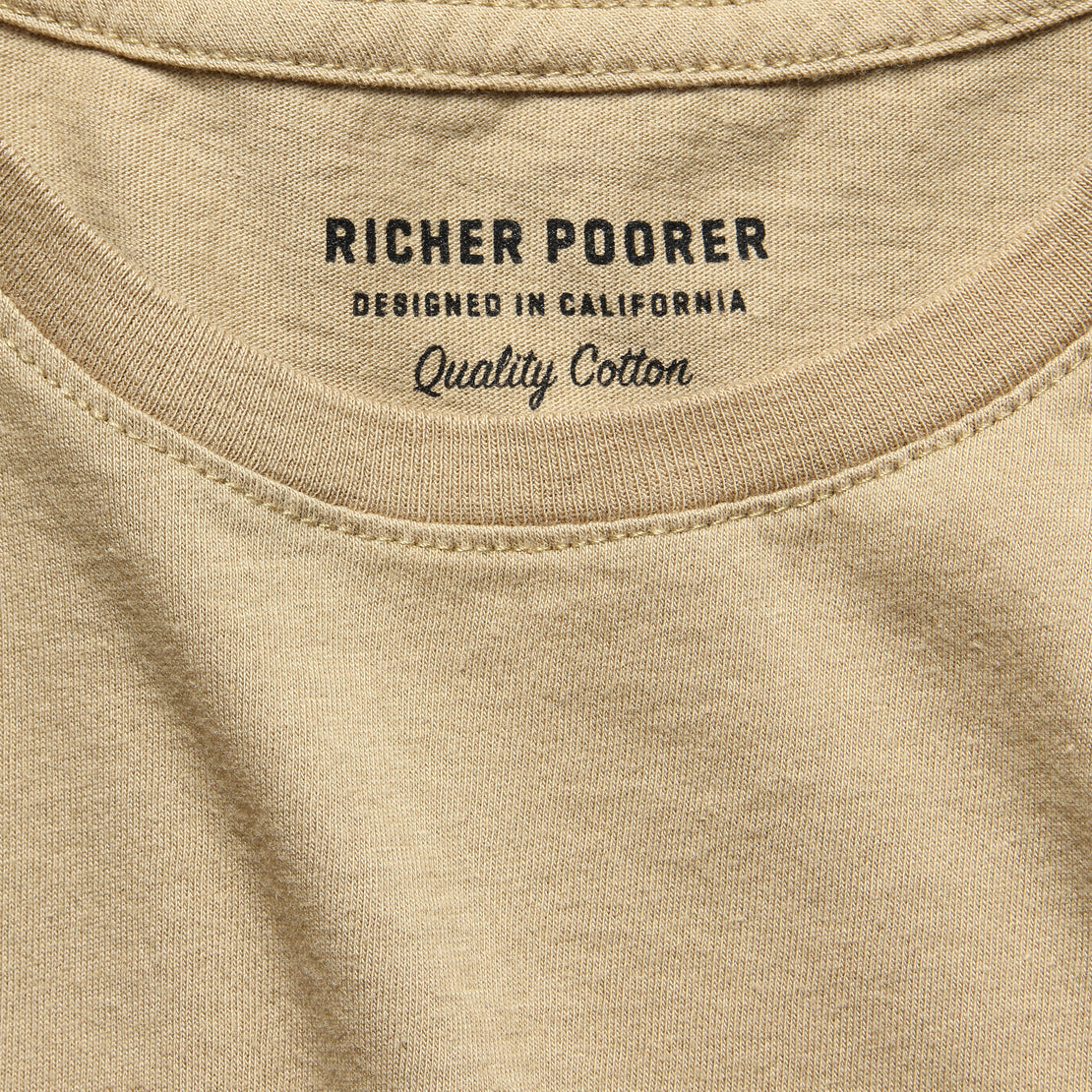 Boxy Crop Tee - Tan - Richer Poorer - STAG Provisions - W - Tops - S/S Tee