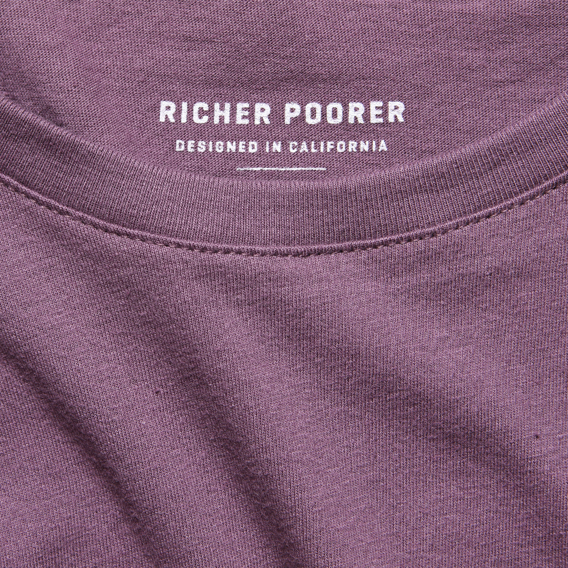 Boxy Crop Tee - Plum - Richer Poorer - STAG Provisions - W - Tops - S/S Tee