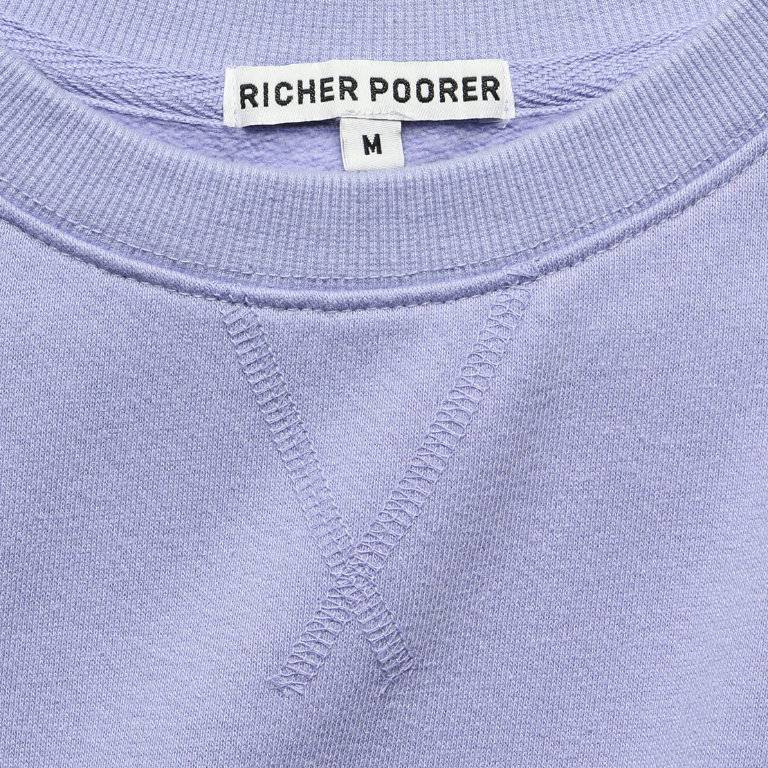 Crew Sweatshirt - Electric Violet - Richer Poorer - STAG Provisions - W - Tops - L/S Fleece