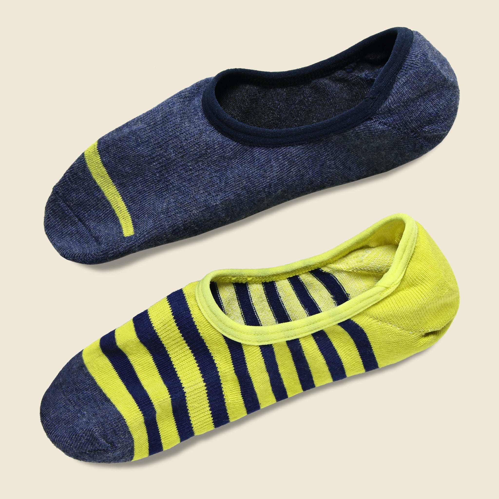 Theo No Show 2-Pack - Navy/Green - Richer Poorer - STAG Provisions - Accessories - Socks