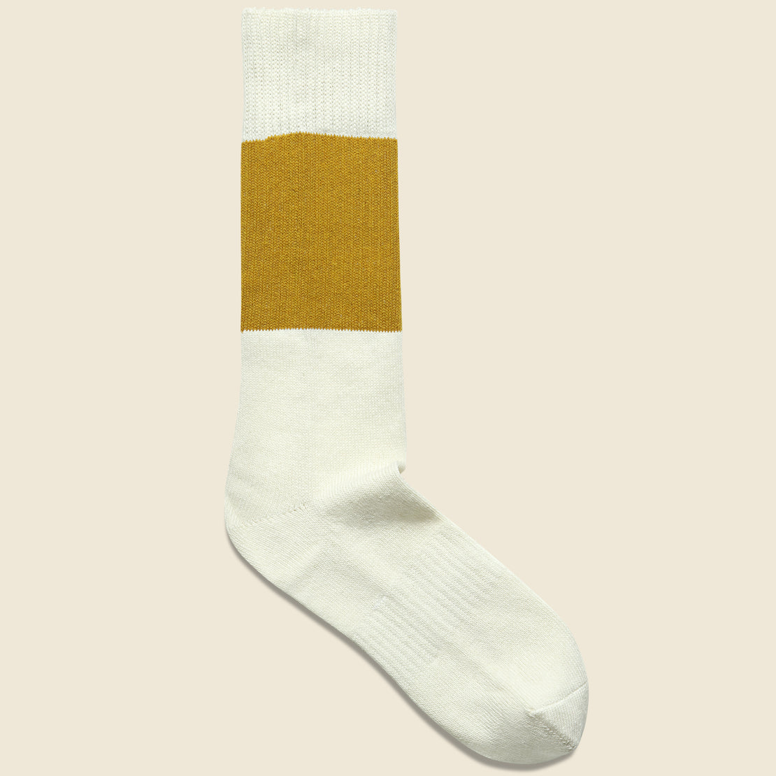 Richer Poorer Rigby Sock - Gold/White