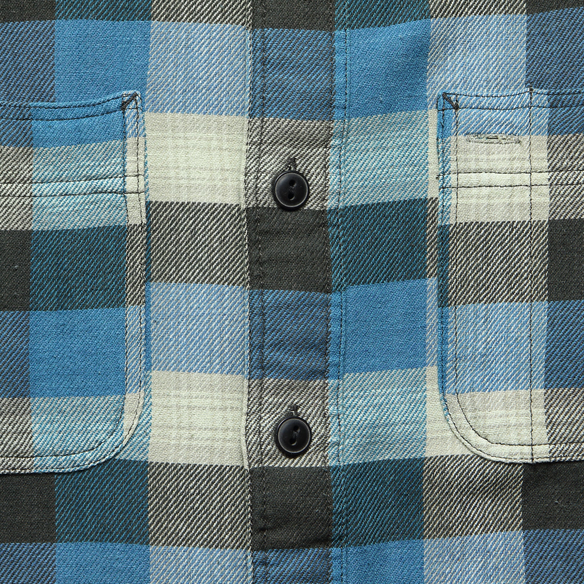 
                          Plaid Twill Workshirt - Sulphur Black/Blue - RRL - STAG Provisions - Tops - L/S Woven - Plaid
                        