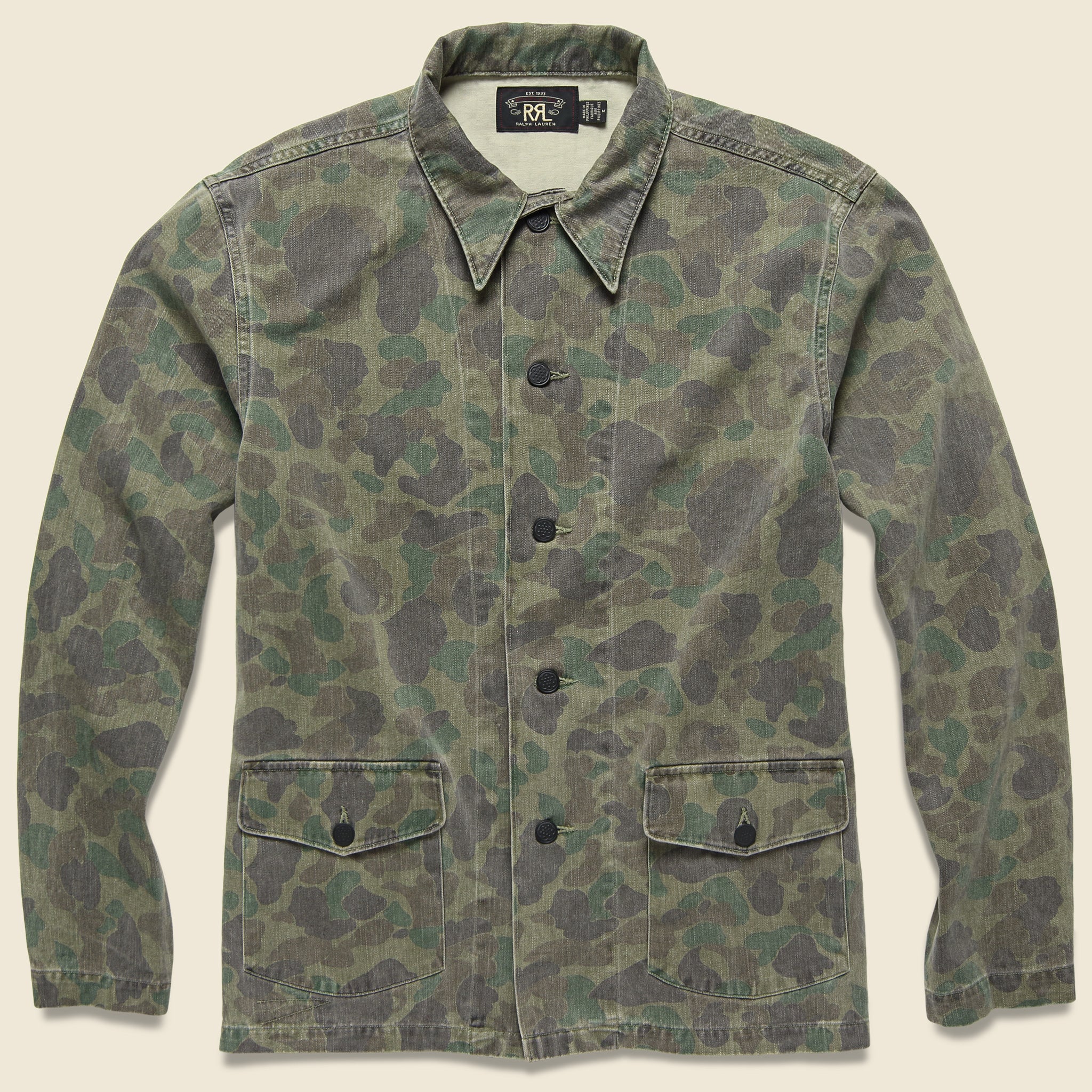 Camo Twill Overshirt - Olive Multi - RRL - STAG Provisions - Tops - L/S Woven - Overshirt