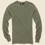 Waffle Crewneck - Leek - RRL - STAG Provisions - Tops - L/S Knit