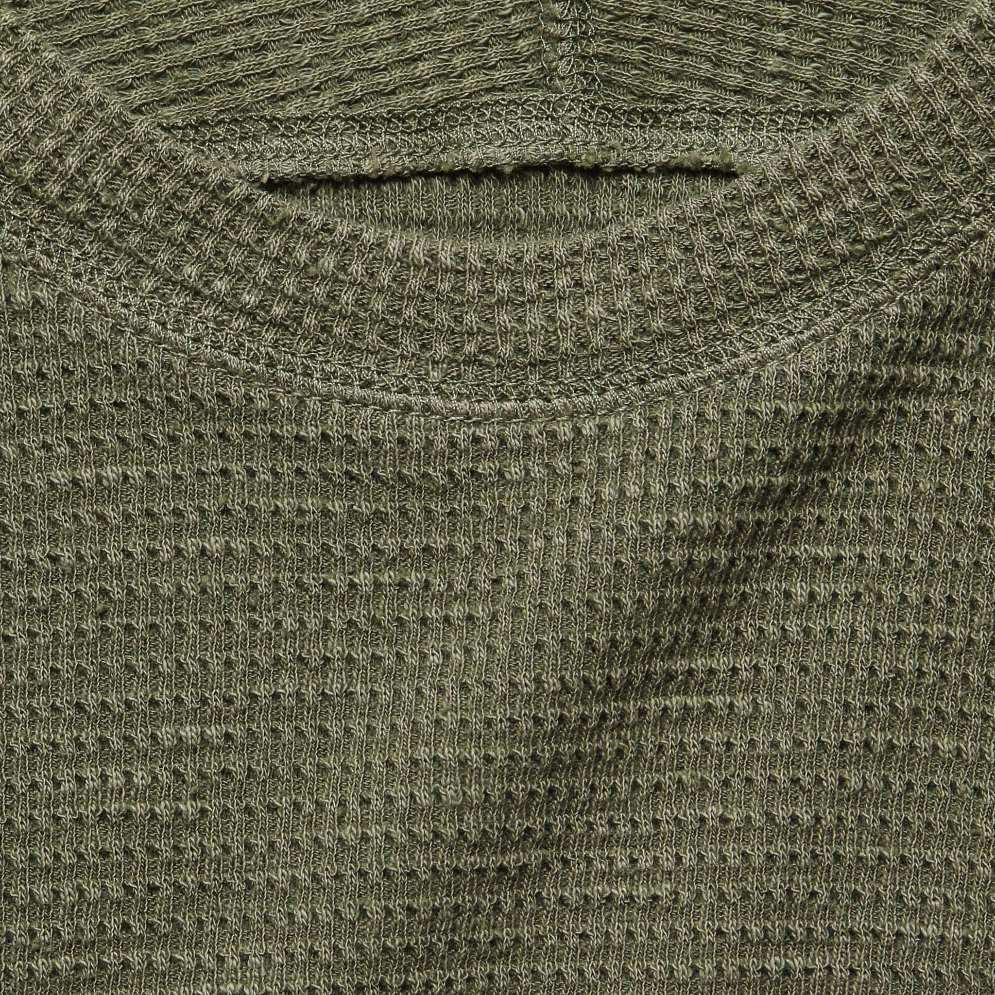Waffle Crewneck - Leek - RRL - STAG Provisions - Tops - L/S Knit
