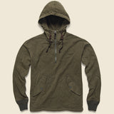 Quilted Hoodie - Dark Army - RRL - STAG Provisions - Tops - Fleece / Sweatshirt