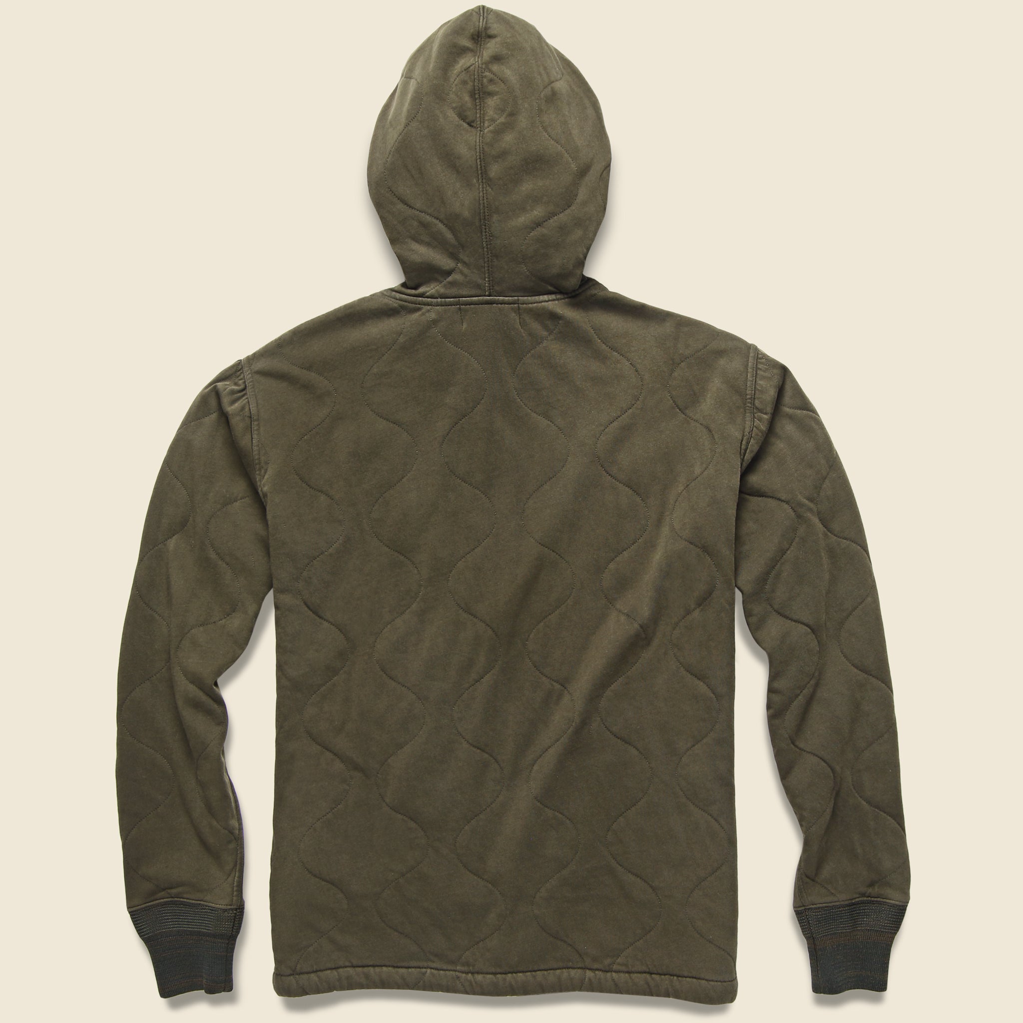 
                          Quilted Hoodie - Dark Army - RRL - STAG Provisions - Tops - Fleece / Sweatshirt
                        