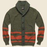 Shawl Collar Cardigan - Olive Drab/Orange - RRL - STAG Provisions - Tops - Sweater