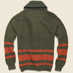 Shawl Collar Cardigan - Olive Drab/Orange - RRL - STAG Provisions - Tops - Sweater