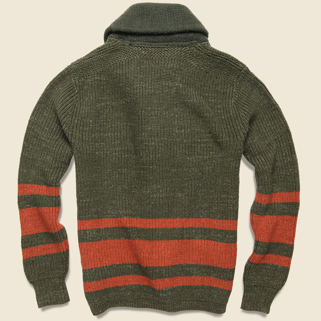 Shawl Collar Cardigan - Olive Drab/Orange - RRL - STAG Provisions - Tops - Sweater