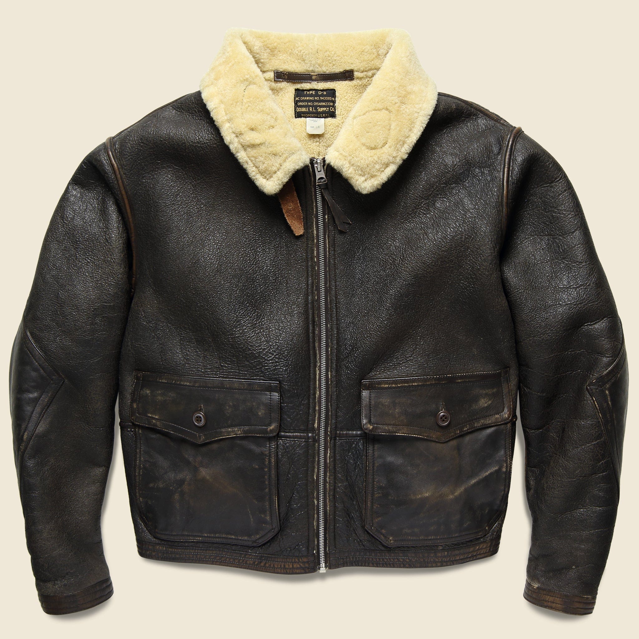 Turner Leather Jacket - Brown - RRL - STAG Provisions - Outerwear - Coat / Jacket