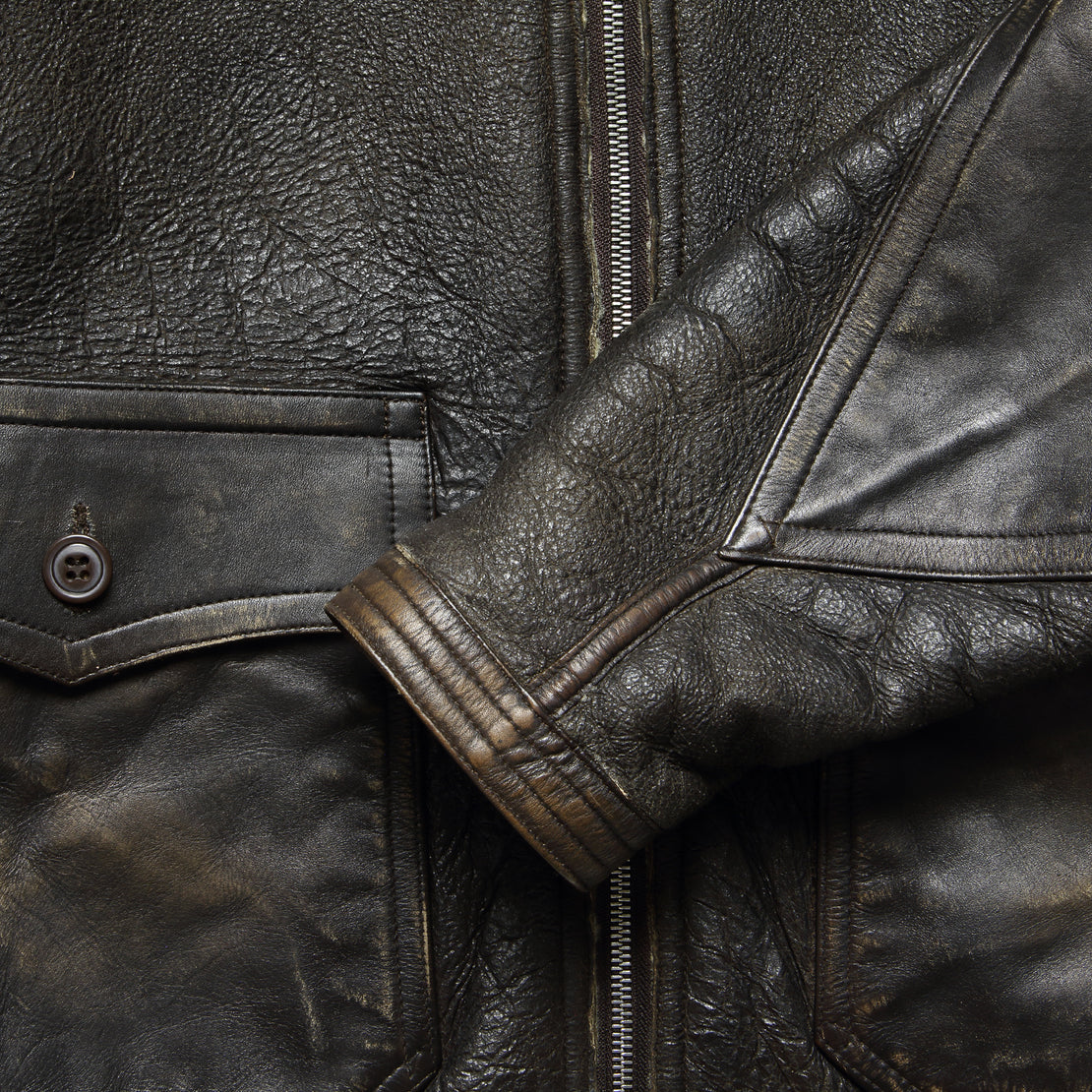 Turner Leather Jacket - Brown - RRL - STAG Provisions - Outerwear - Coat / Jacket