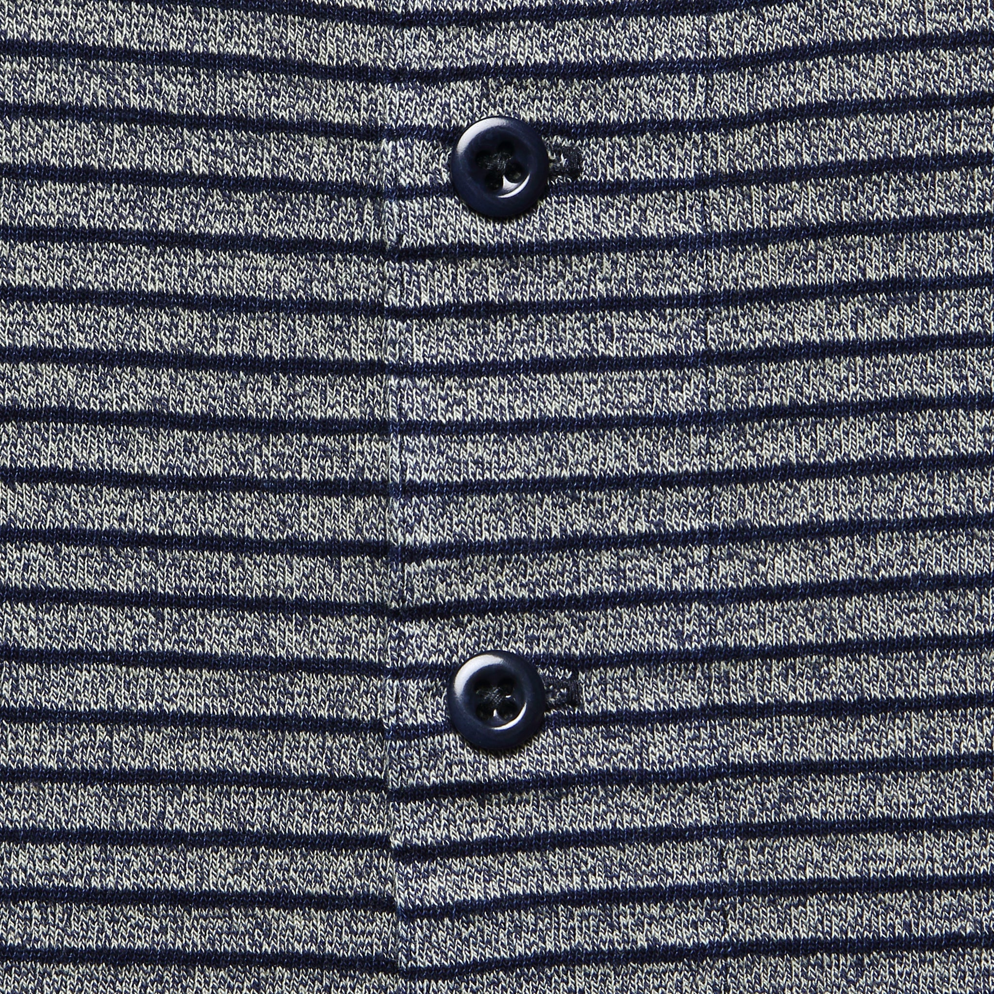 
                          Indigo Striped Cotton Henley - Navy/Greige - RRL - STAG Provisions - Tops - S/S Knit
                        