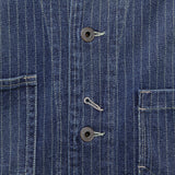Stifle Print Jersey Chore Jacket - Washed Indigo - RRL - STAG Provisions - Outerwear - Coat / Jacket