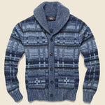 Cowichan Shawl Collar Cardigan - Indigo - RRL - STAG Provisions - Tops - Sweater