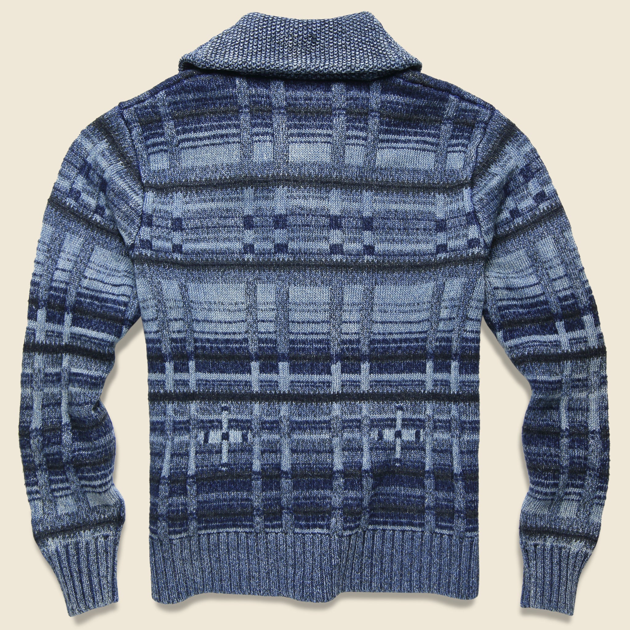 
                          Cowichan Shawl Collar Cardigan - Indigo - RRL - STAG Provisions - Tops - Sweater
                        