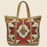 Handwoven Rug and Cowhide Murphy Tote - RRL - STAG Provisions - Accessories - Bags / Luggage