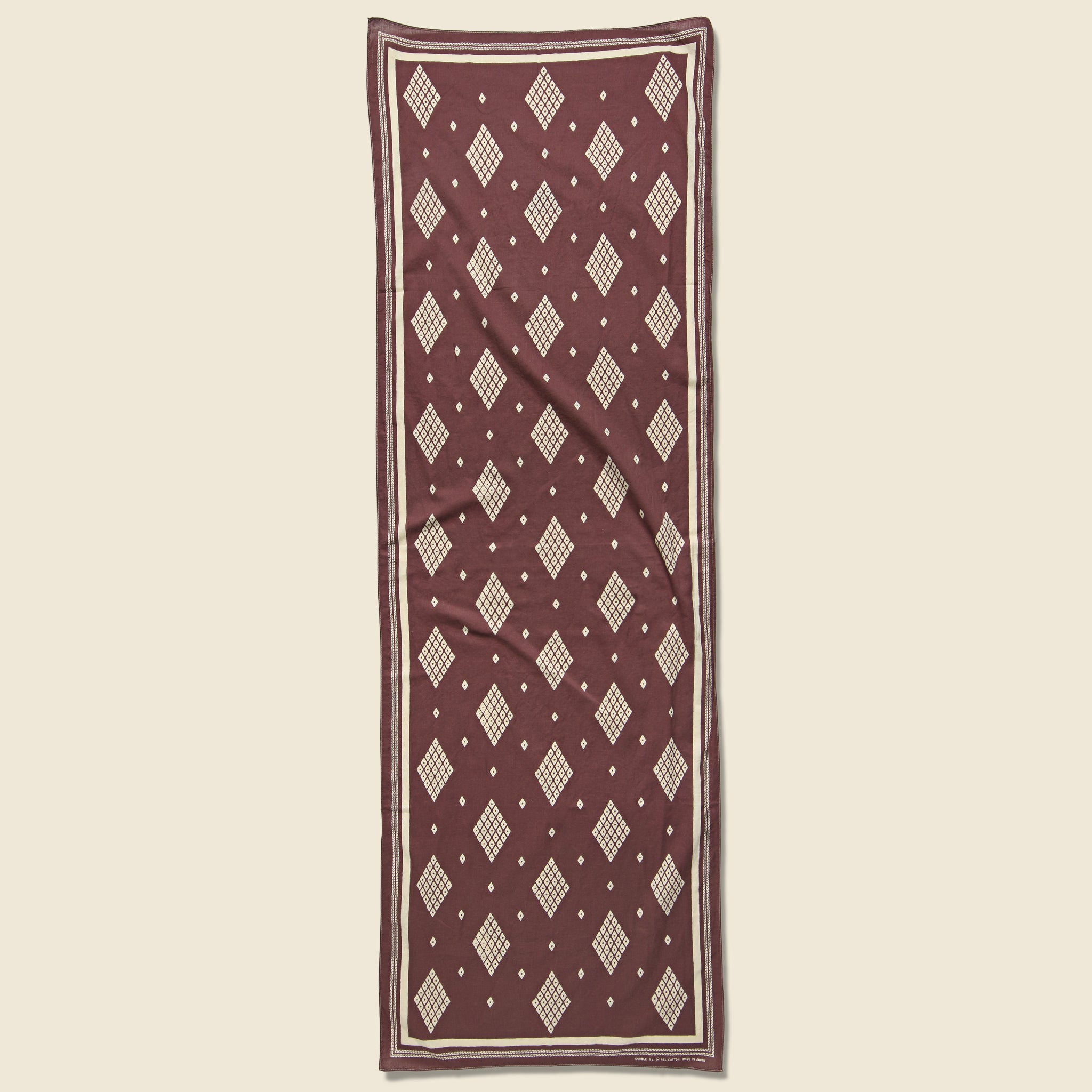 Bandana Scarf - Faded Burgundy/Cream - RRL - STAG Provisions - Accessories - Bandanas