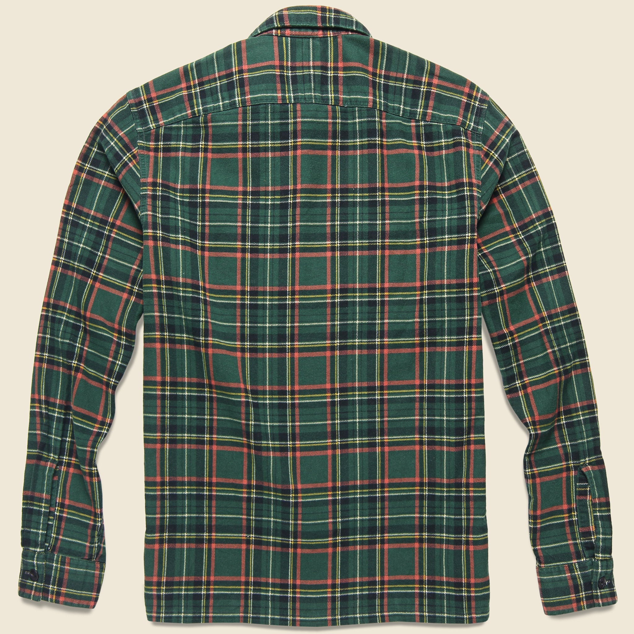 
                          Rodgers Flannel Overshirt - Green - RRL - STAG Provisions - Tops - L/S Woven - Plaid
                        