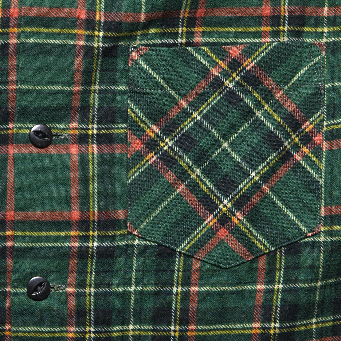 Rodgers Flannel Overshirt - Green - RRL - STAG Provisions - Tops - L/S Woven - Plaid