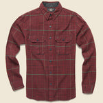 Bonneville Dobby Workshirt - Red/Green - RRL - STAG Provisions - Tops - L/S Woven - Other Pattern