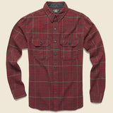 Bonneville Dobby Workshirt - Red/Green - RRL - STAG Provisions - Tops - L/S Woven - Other Pattern