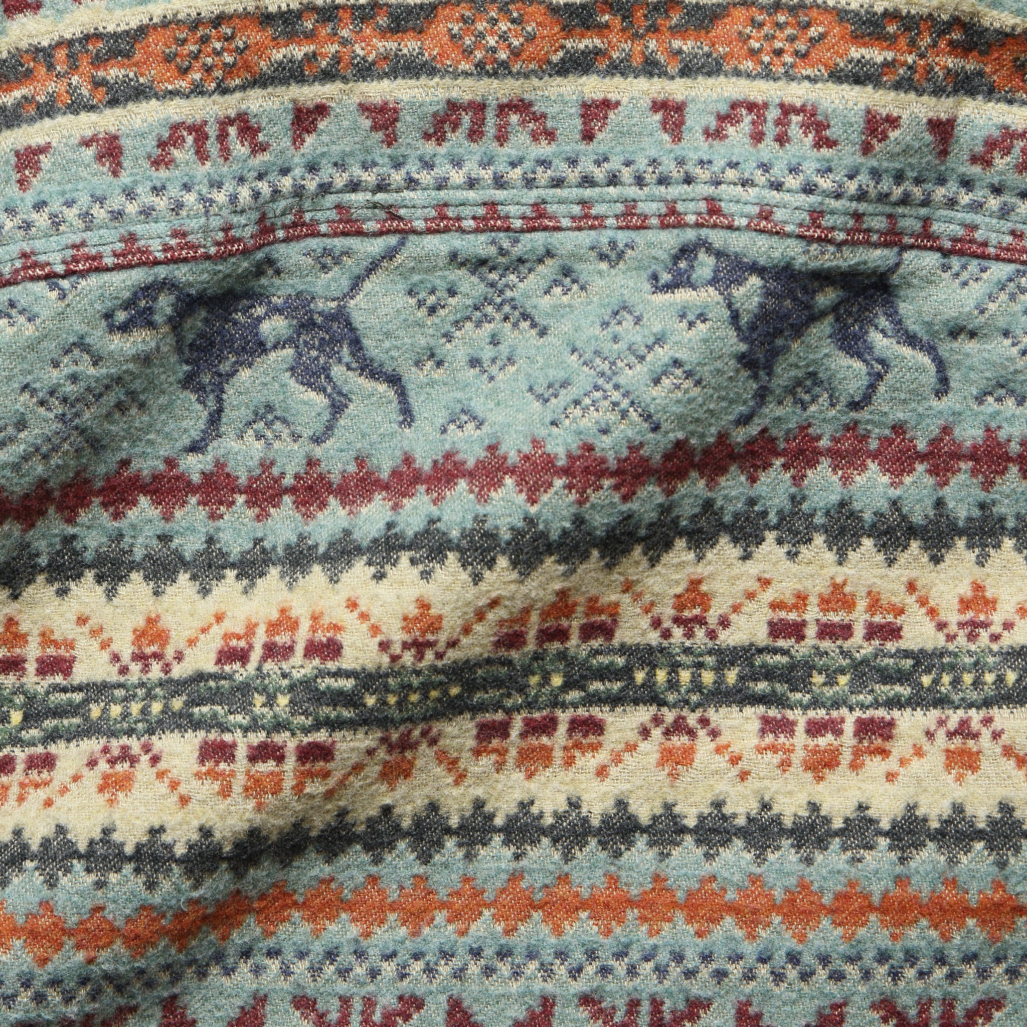 
                          Fair Isle Jacquard Workshirt - Blue - RRL - STAG Provisions - Tops - L/S Woven - Other Pattern
                        